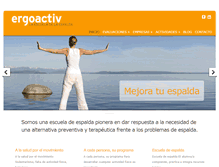 Tablet Screenshot of ergoactiv.com